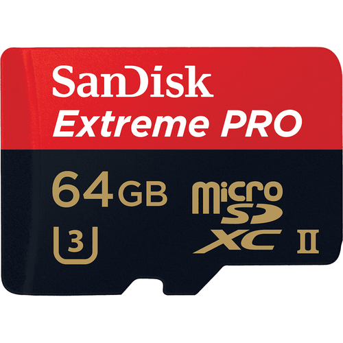 Image of SanDisk Extreme PROÂ® 64 GB microSDHC-kaart Class 10, UHS-II, UHS-Class 3 incl. USB-kaartlezer