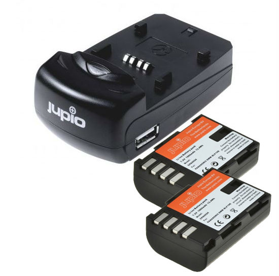 Image of Jupio Kit met 2x Battery DMW-BLF19E 1860mAh + USB Single Charger