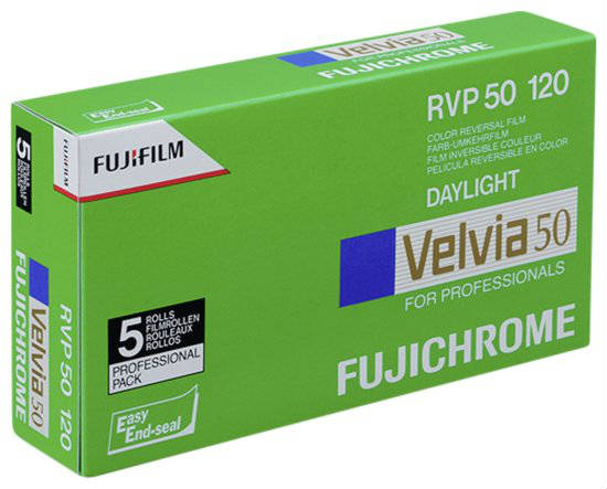 Image of 1x5 Fujifilm Velvia 50 120 nieuw