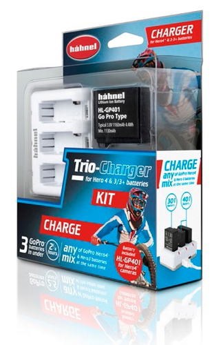 Image of Hahnel Acculader Trio Charger Kit voor GoPro