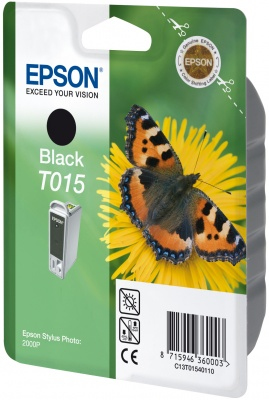 Image of Epson inktpatroon zwart T 015