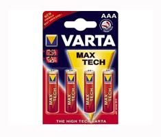 Image of 1x4 Varta Max Tech Micro AAA LR 03