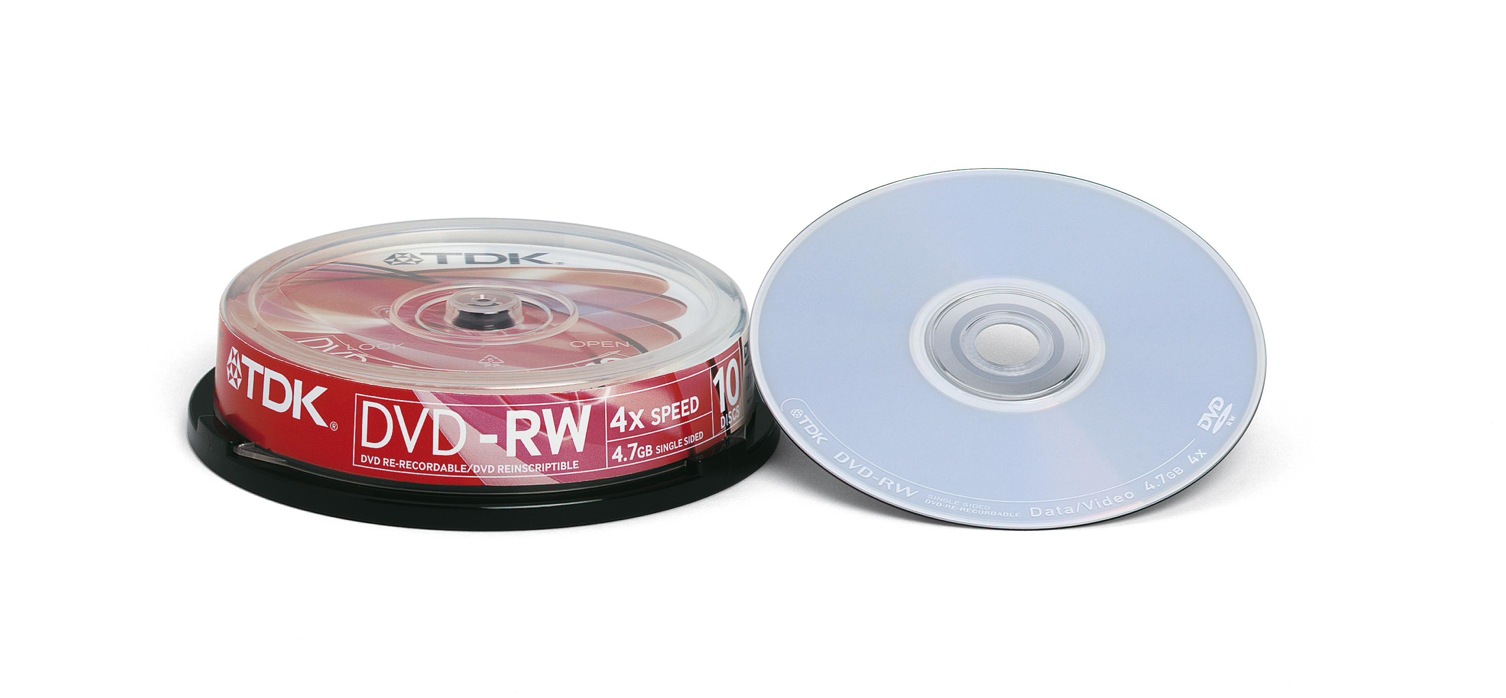 Image of Tdk Dvd+Rw 4,7Gb 4X 10-Spindle