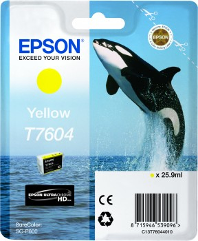 Image of Epson Cartridge Orka T7604 blister (geel)