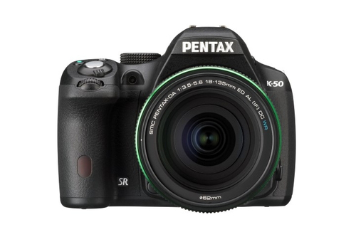 Image of Digitale spiegelreflexcamera Pentax K-50 Incl. 18-135 mm WR lens 16 Mpix Zwart Full-HD video-opname, Spatwaterdicht, Stofdicht