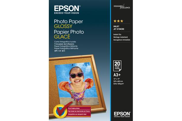 Image of Epson Photo Paper Glossy A 3+ 20 Sheets 200 g