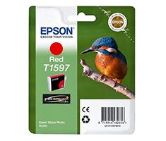 Image of Epson Cartridge Ijsvogel T1597 blister (rood)