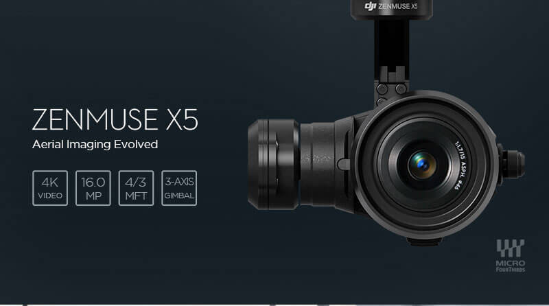 Image of DJI Zenmuse X5 camera met 3-assige gimbal incl. 15mm f/1.7 lens