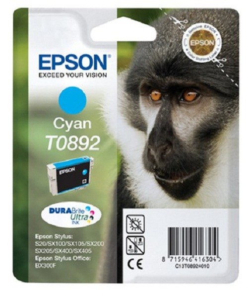 Image of Epson inktpatroon Cyan T0892 DURABrite Ultra Ink