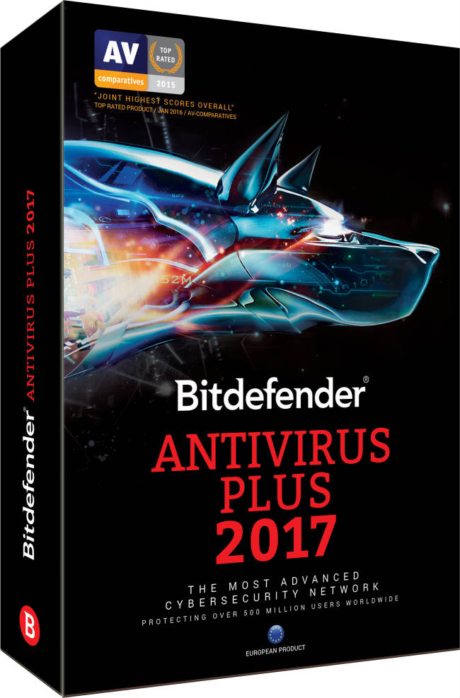 Image of Bitdefender Antivirus Plus 2017 (1 Jaar / 1 Users)