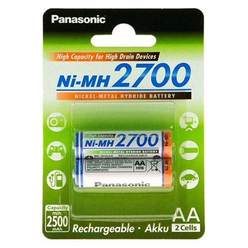 Image of 4 x AA Panasonic batterijen - 2700mAh