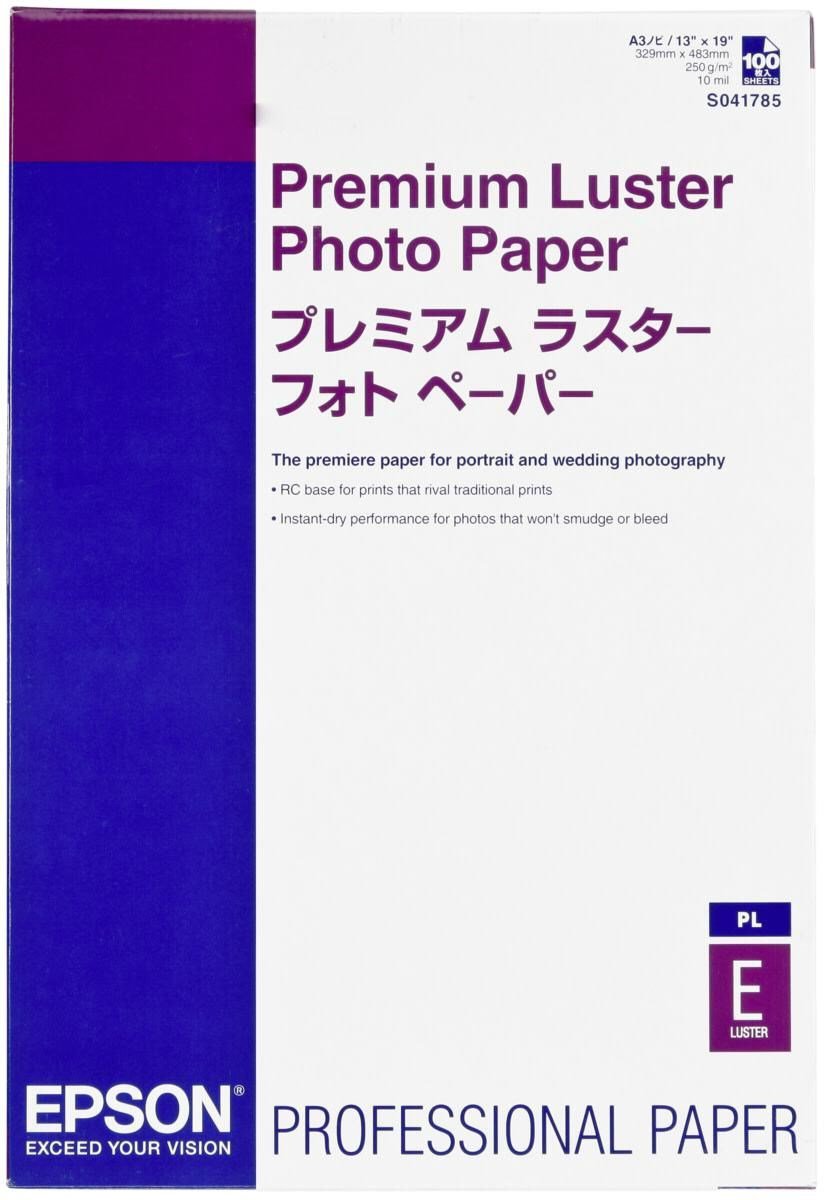 Image of Epson Premium Luster Photo Paper A3+ 100 Sheet, 260g S0417