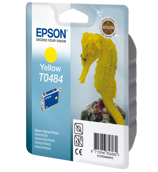 Image of Epson Ink Cartridge T0484 Yellow 13Ml