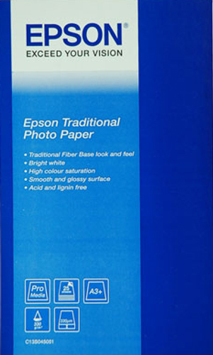 Image of Epson S045053 Traditional Photo Silk 61x91,5cm 330G 25 vel