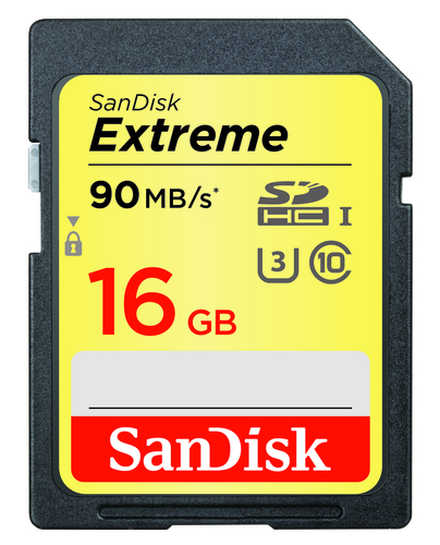 Image of SanDisk SDHC Extreme 16GB 90MB/s CL 10 doublepack