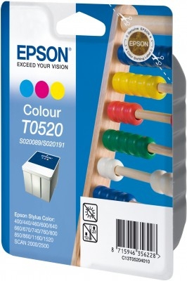 Image of Epson Ink Cartridge T0520 Color 35Ml