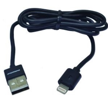 Image of Duracell Apple Lightning Sync & Charge Kabel 1m zwart