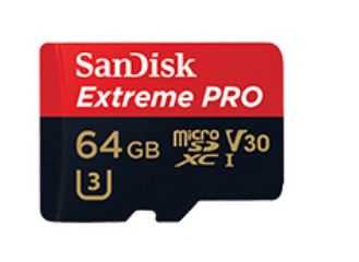 Image of SanDisk Extreme ProÂ® Mobile 64 GB microSDXC-kaart Class 10, UHS-I, UHS-Class 3, v30 Video Speed Class incl. SD-adapter