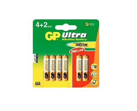 Image of Gp Aaa Ultra Alkaline 4+2 gratis 24AU42WP6