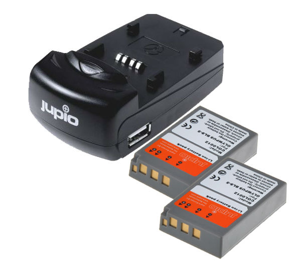 Image of Jupio Kit met 2x Battery PS-BLS5/PS-BLS50 1210mAh + USB Single Charger
