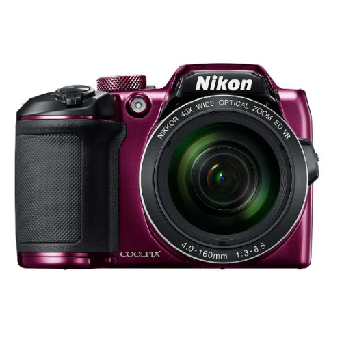 Image of Nikon Coolpix B-500 Digitale camera 16 Mpix Lila Full-HD video-opname, Klapbaar display, Bluetooth