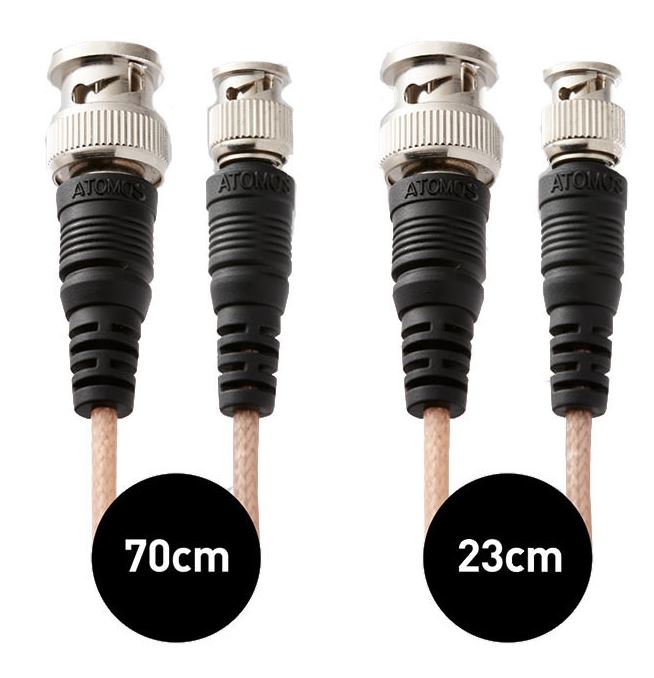 Image of Atomos Samurai SDI Cables (1x23cm mini BNC male to BNC female en 1x70cm mini BNC male to BNC male)