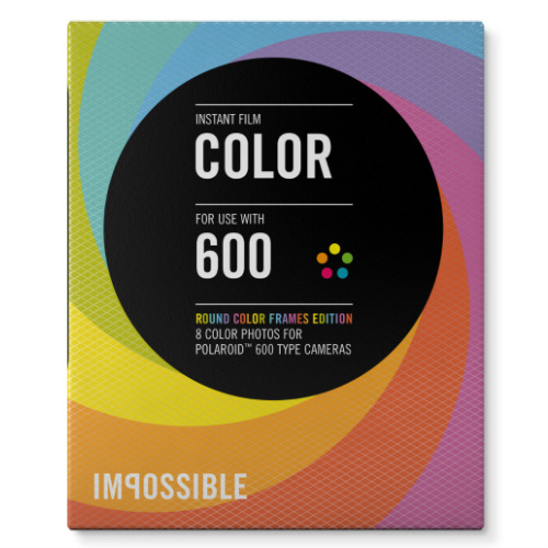 Image of Impossible Color Film voor Polaroid 600, Multicolor Roundframe