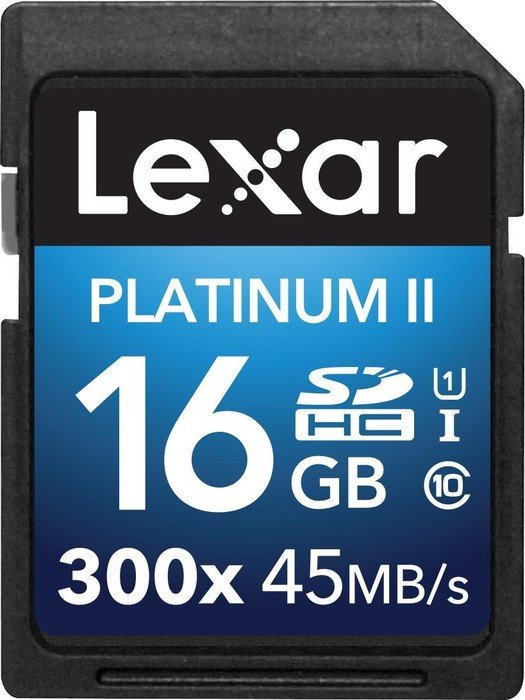 Image of Lexar 16GB Platinum II SDHC UHS-I 16GB SDHC Class 16 flashgeheugen
