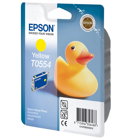 Image of Epson Ink Cartridge T0554 Yellow 8Ml