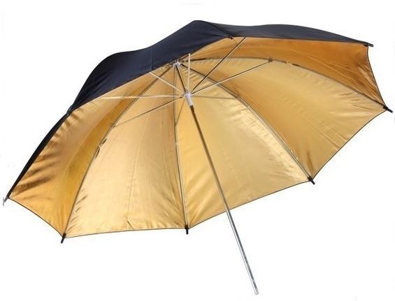 Image of Bresser SM-01 Paraplu zwart/goud 110cm