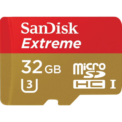 Image of SanDisk ExtremeÂ® Action Cam 32 GB microSDHC-kaart Class 10, UHS-I, UHS-Class 3