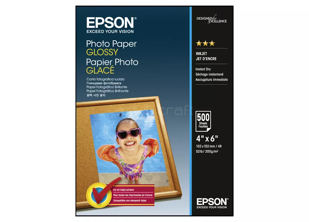 Image of Epson Foto Papier S042549 10x15 500 vel Glossy