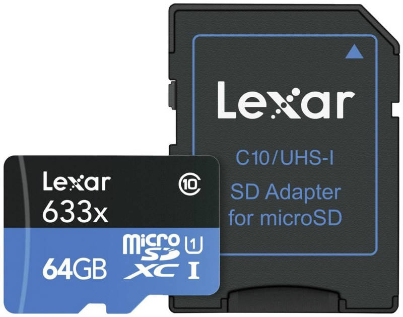 Image of Lexar MicroSDXC 64GB Sport/Mobile 633x Cl10