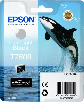 Image of Epson Cartridge Orka T7609 blister (licht grijs)