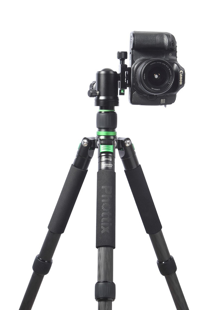 Image of Phottix 5 Section Carbon Tripod with Ball Head