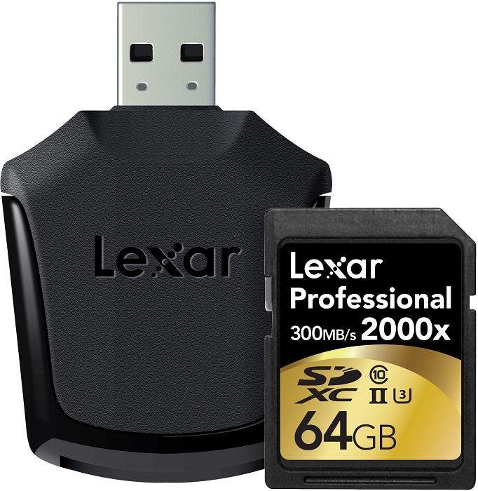Image of Lexar 64GB SDXC Pro 2000X UHS2 RDR