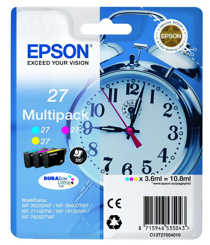 Image of Epson 27 Combo Pack 3-Kleuren C13T27054010