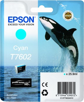 Image of Epson Cartridge Orka T7602 blister (cyaan)