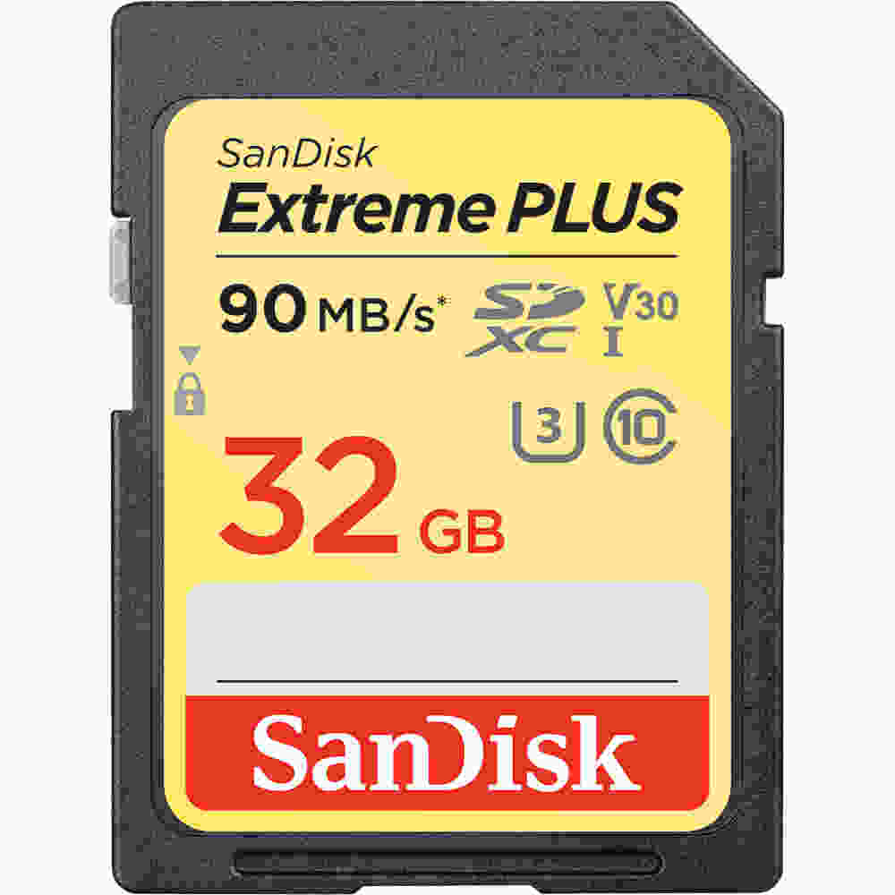 Image of SanDisk ExtremeÂ® PLUS SDHC-kaart 32 GB Class 10, UHS-I, UHS-Class 3, v30 Video Speed Class