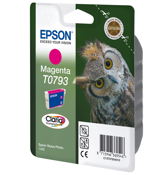 Image of Epson Ink Cartridge T0793 Magenta 11Ml