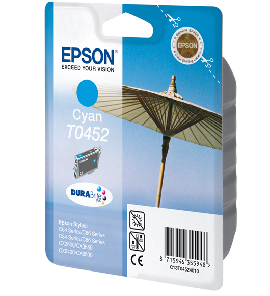 Image of Epson Cartridge T0452 blister (cyaan)