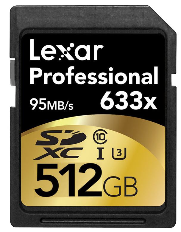 Image of Lexar SDXC Pro 512GB 633X UHS3
