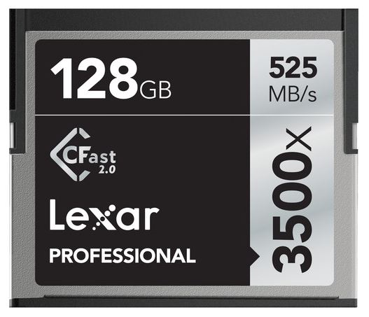 Image of Lexar 128GB CFast 2.0 Professional 3500x 525 MB/s