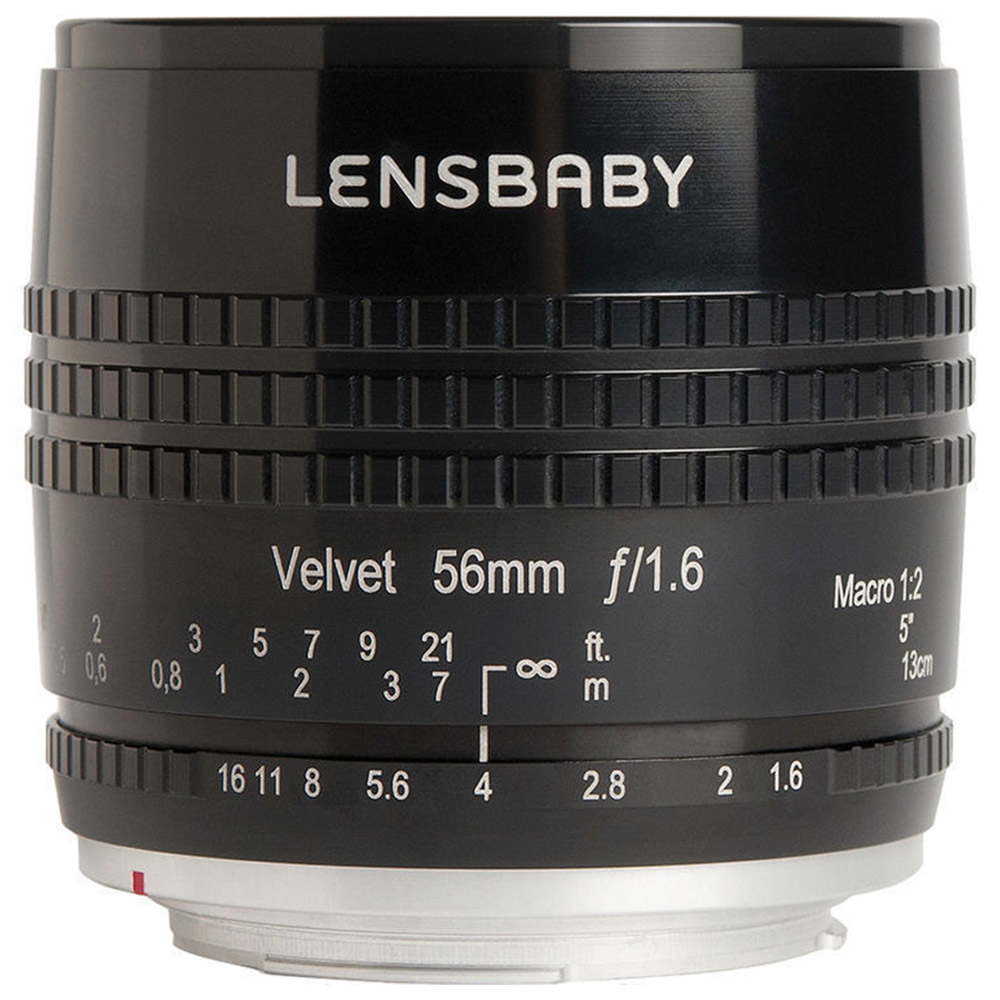 Image of Lensbaby Velvet 56 Black Micro Four Thirds