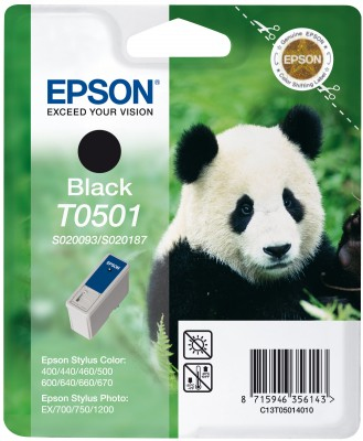 Image of Epson Ink Cartridge T0501 Black 15Ml