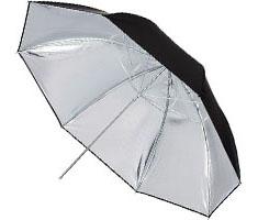 Image of Hedler 1025, Reflex Paraplu Zilver 100cm