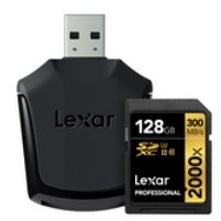 Image of Lexar 128GB SDXC Pro 2000X UHS2 RDR