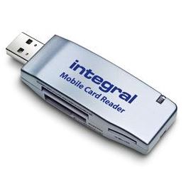 Image of Integral Dual Slot Mobile USB Cardreader