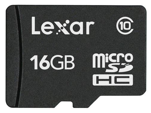 Image of Lexar MicroSDHC 16GB Class 10