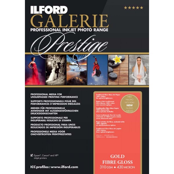 Image of Ilford GALERIE Prestige Gold Fibre Gloss A3 25 vel